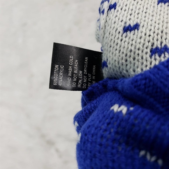 POL blue winter holiday sweater size large - Picture 4 of 12
